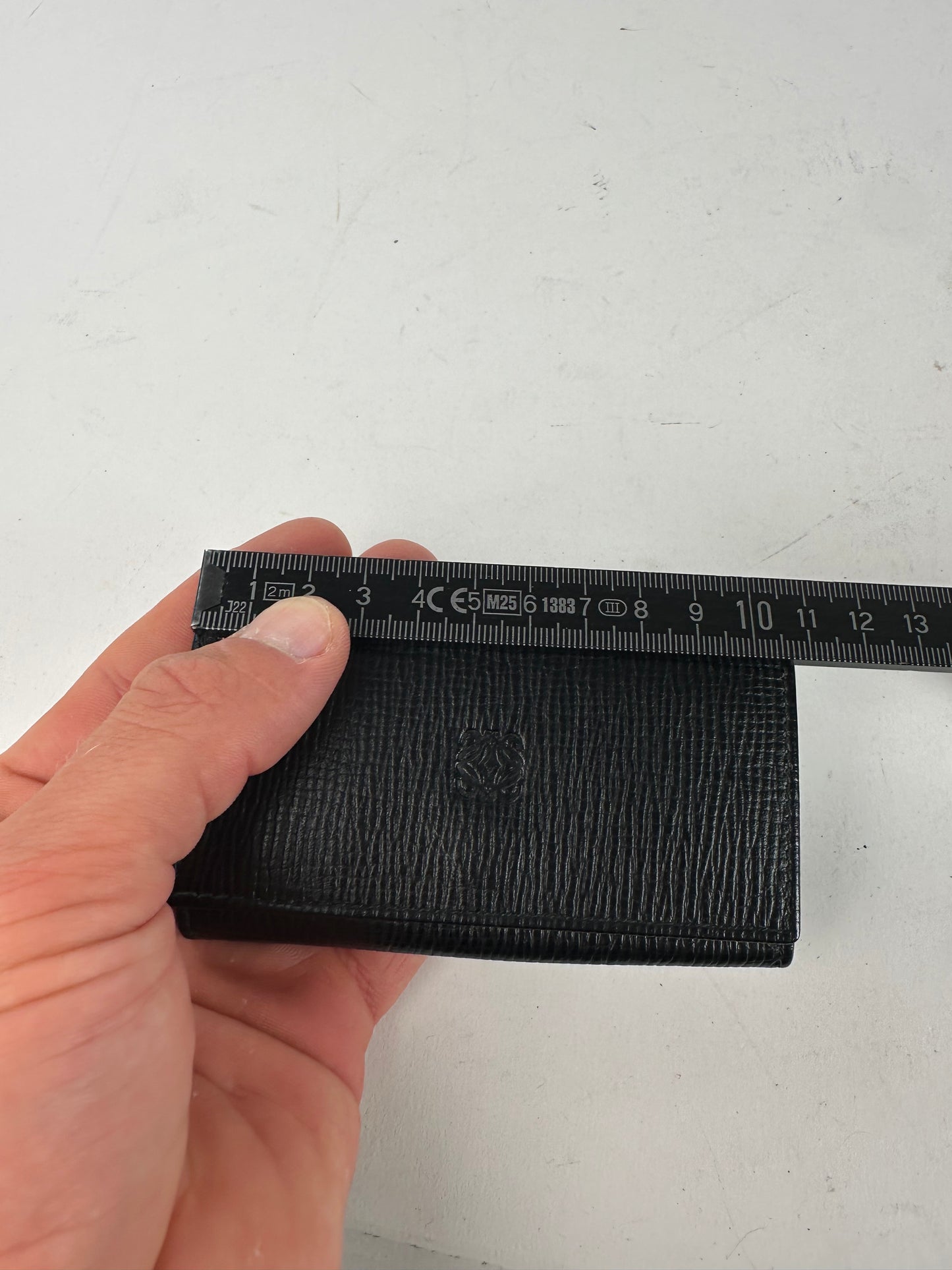 Vintage Loewe Leather Keychain Wallet Black