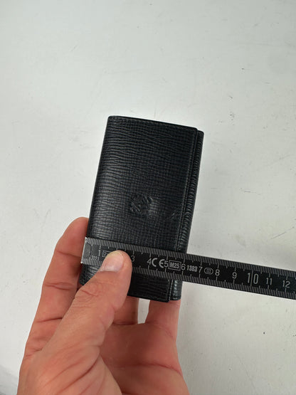 Vintage Loewe Leather Keychain Wallet Black