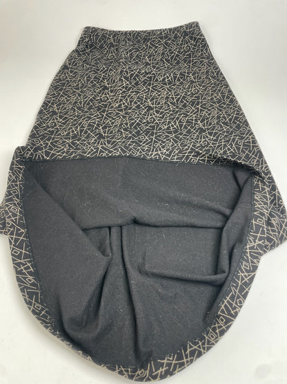 Vintage Comme Des Garçons Abstract Skirt Black Gold M