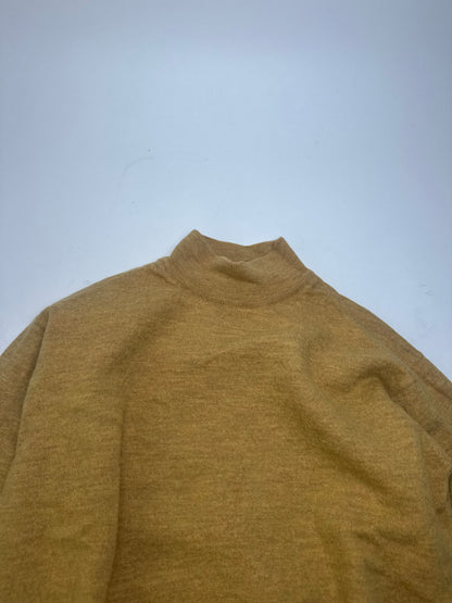 Vintage Dior Wool Turtleneck Sweater Yellow L