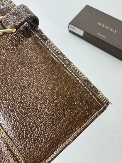 Gucci Jackie Monogram Leather Wallet Brown
