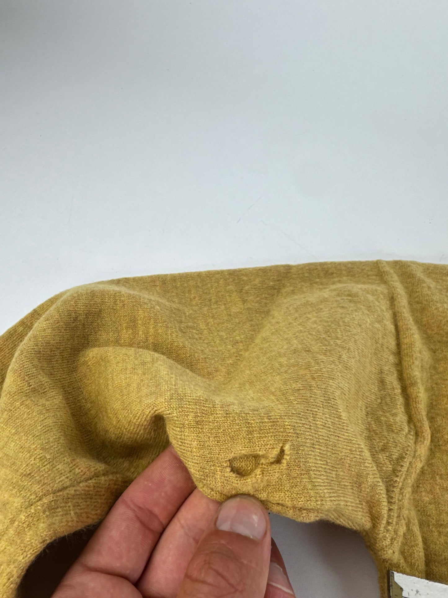 Vintage Dior Wool Turtleneck Sweater Yellow L