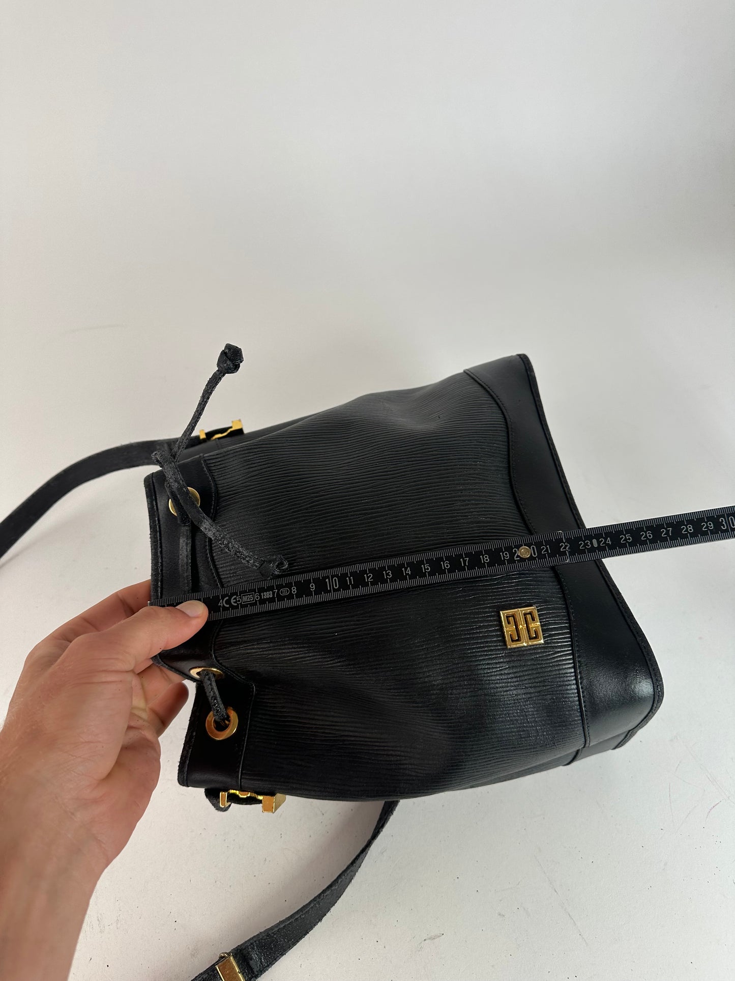 Vintage Givenchy Leather Bucket Bag Black