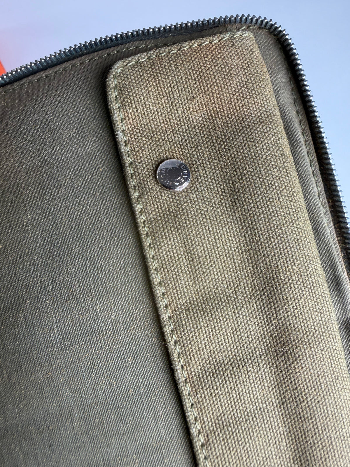 Vintage Hermès Canvas Bifold Wallet 2017 Olive Green
