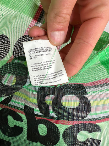 Vintage Comme Des Garçons Polyester Tote Bag Green Black