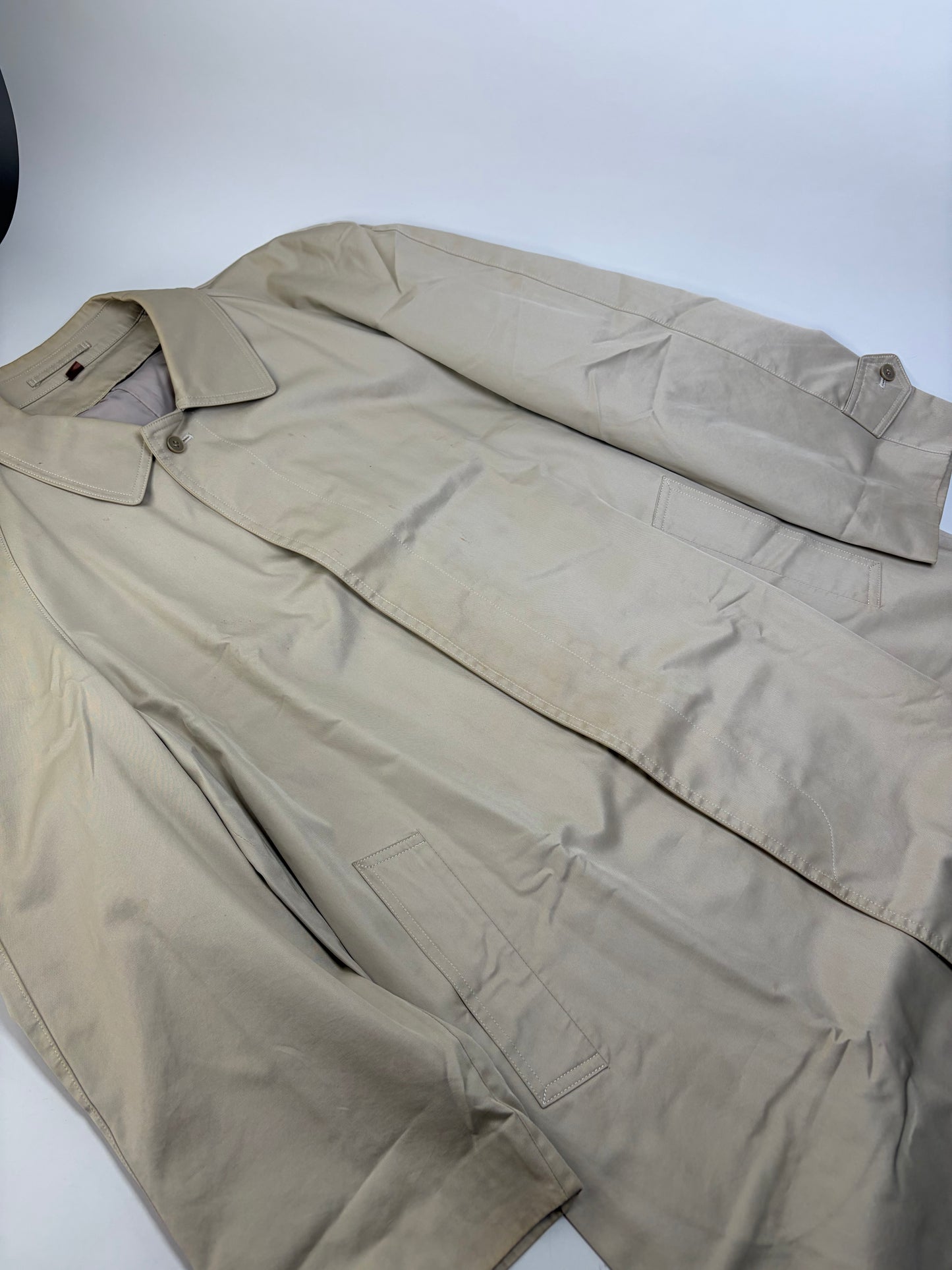 Vintage Yves Saint Laurent Men's Trench Coat Beige L