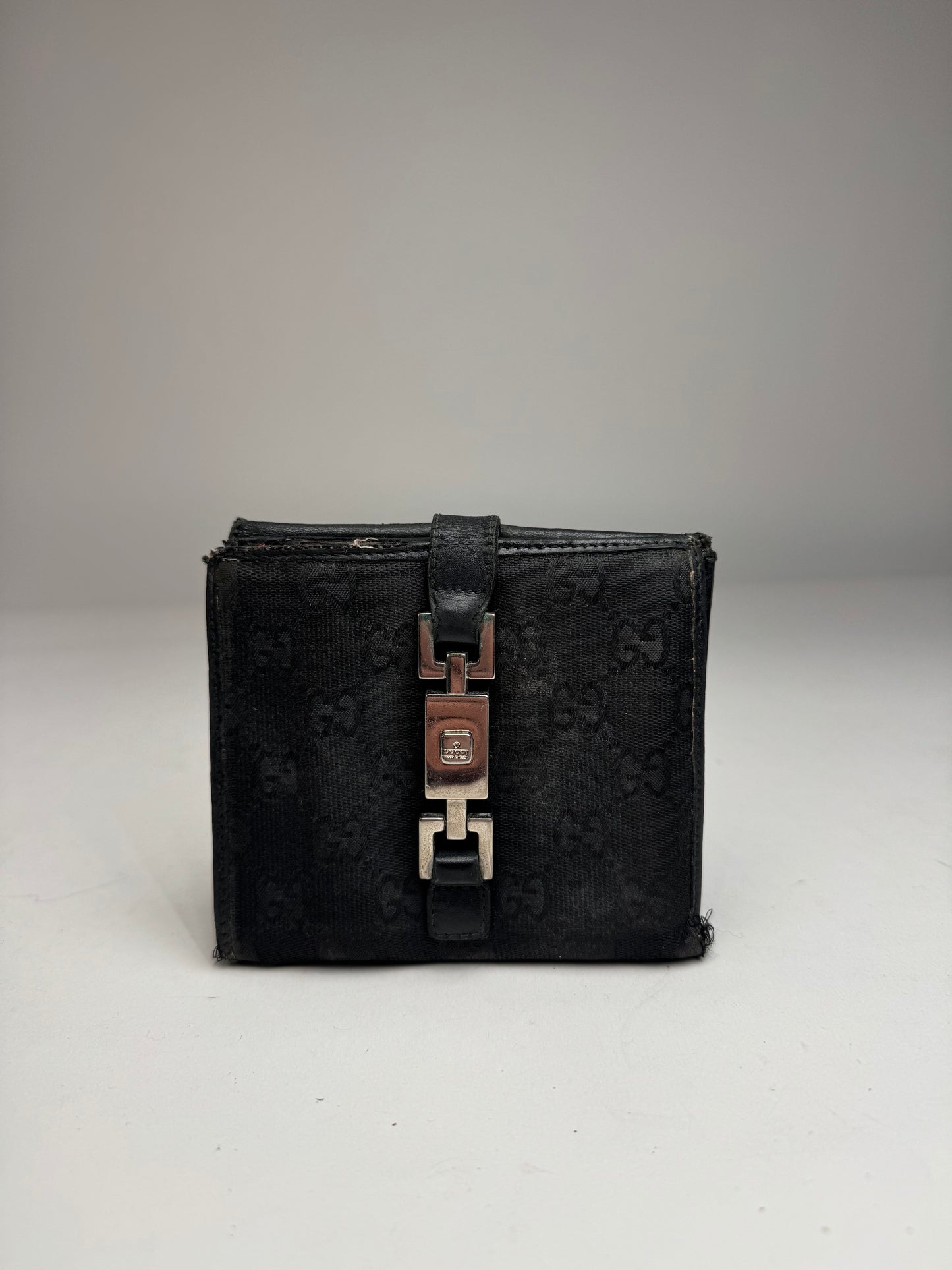 Vintage Gucci Monogram Jackie Wallet black