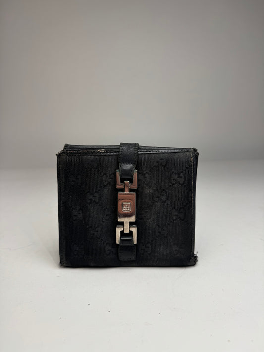 Vintage Gucci Monogram Jackie Wallet black