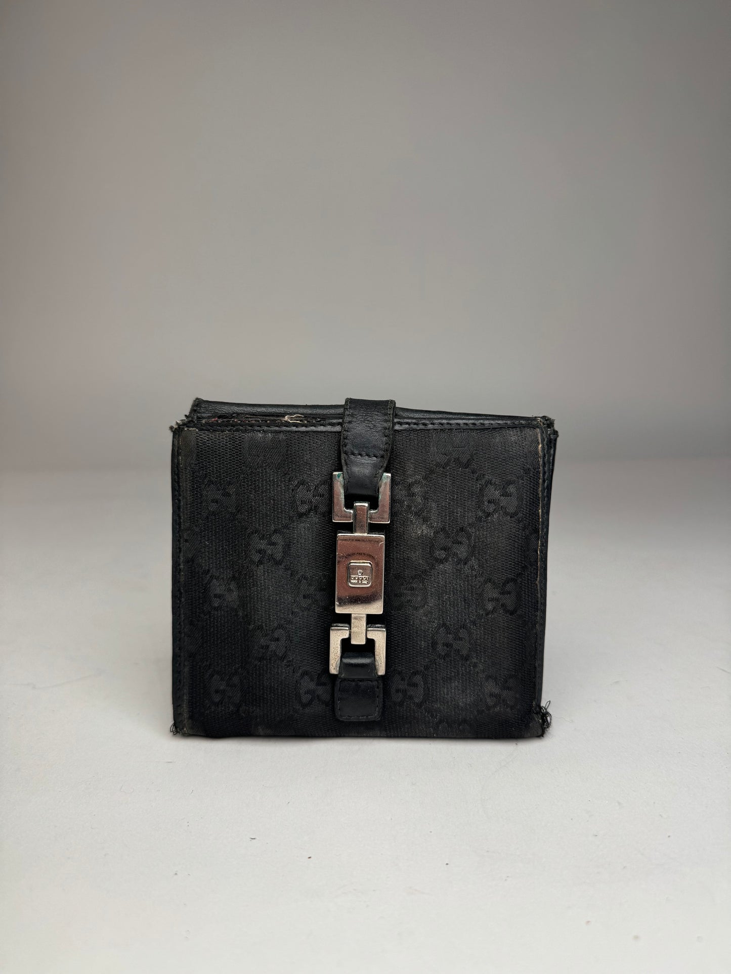 Vintage Gucci Monogram Jackie Wallet black