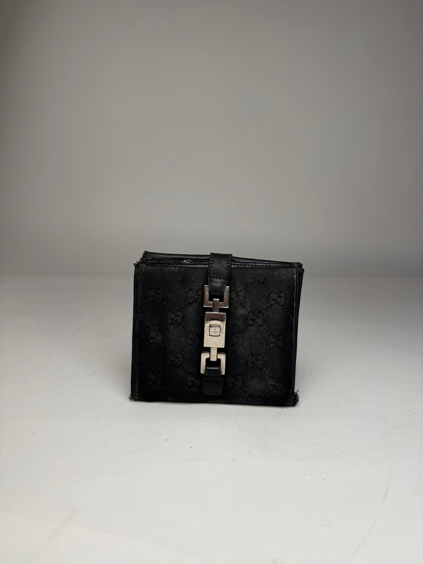 Vintage Gucci Monogram Jackie Wallet black