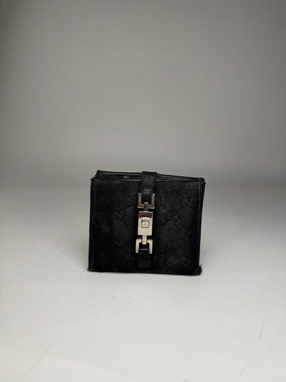Vintage Gucci Monogram Jackie Wallet black