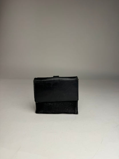 Vintage Gucci Monogram Jackie Wallet black