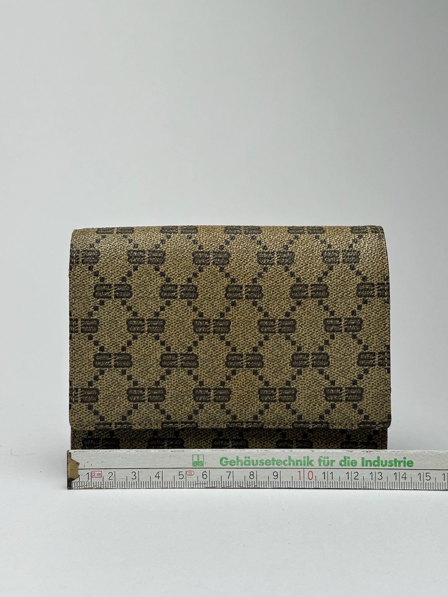 Vintage Balenciaga Leather Monogram Wallet Brown