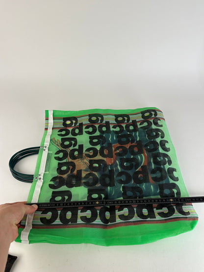 Vintage Comme Des Garçons Polyester Tote Bag Green Black
