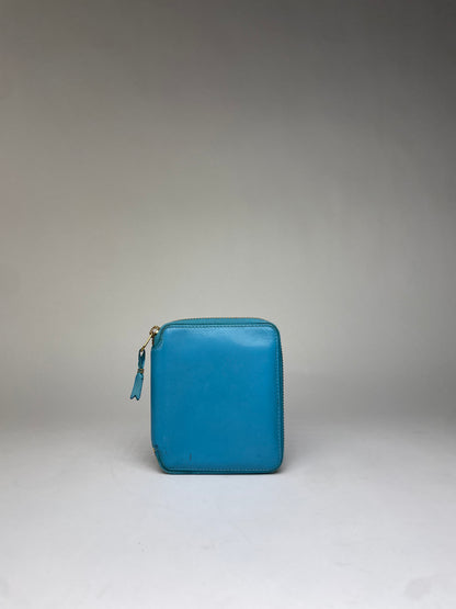 Vintage Comme des Garçons Zip Wallet Turquoise Blue