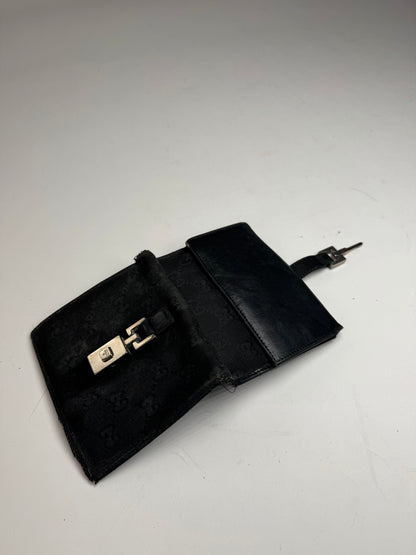 Vintage Gucci Monogram Jackie Wallet black