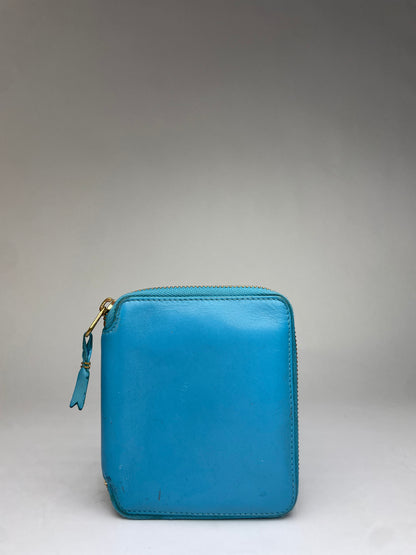 Vintage Comme des Garçons Zip Wallet Turquoise Blue
