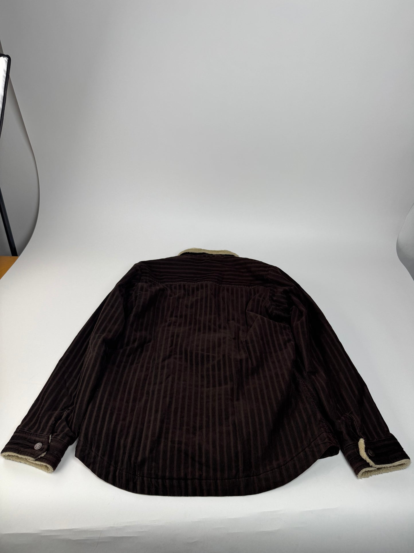 Vintage Kansai Yamamoto Vegan Blouson Brown Beige Striped L