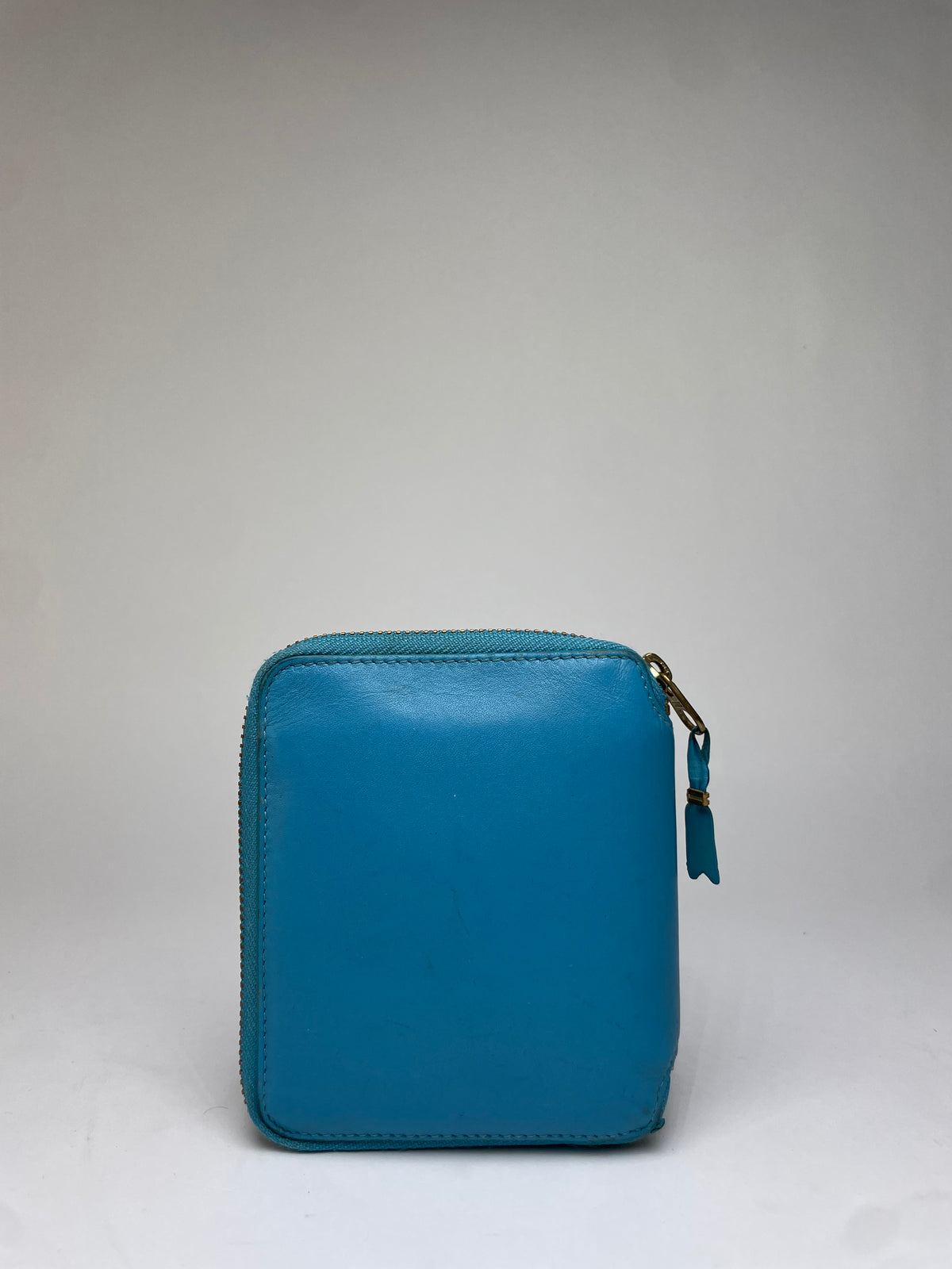 Vintage Comme des Garçons Zip Wallet Turquoise Blue
