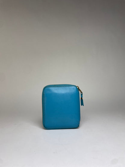 Vintage Comme des Garçons Zip Wallet Turquoise Blue