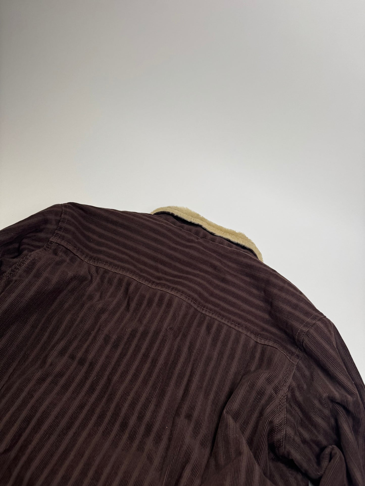 Vintage Kansai Yamamoto Vegan Blouson Brown Beige Striped L