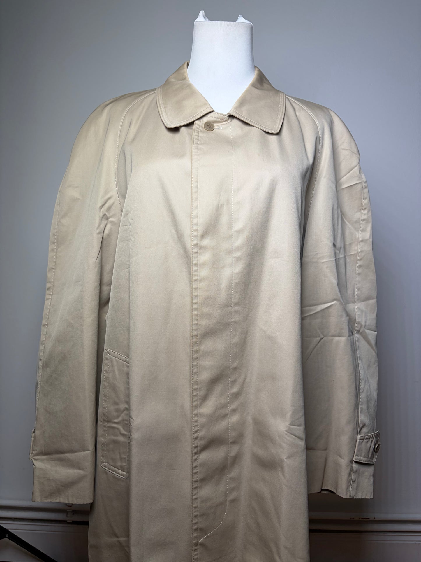 Vintage Yves Saint Laurent Men's Trench Coat Beige L