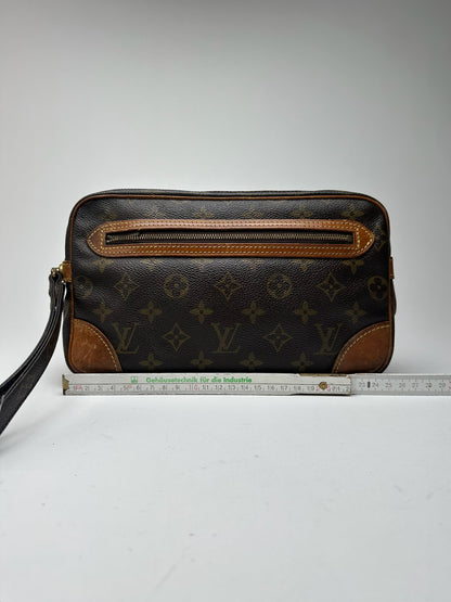 Pochette Louis Vuitton vintage en cuir Monogram marron