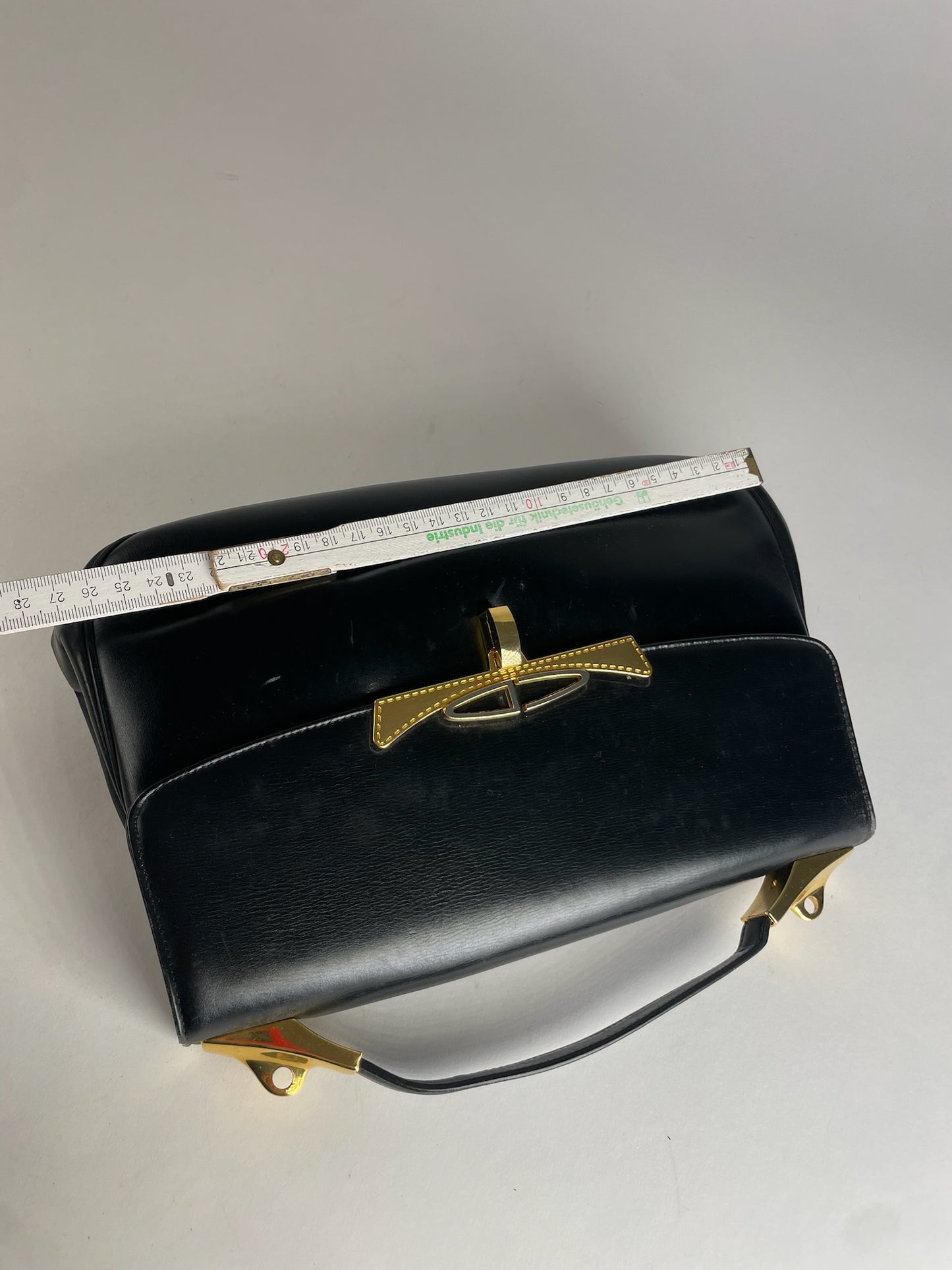 Vintage Dior 2Way Leather Handbag Black