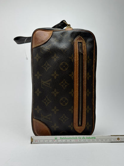 Pochette Louis Vuitton vintage en cuir Monogram marron