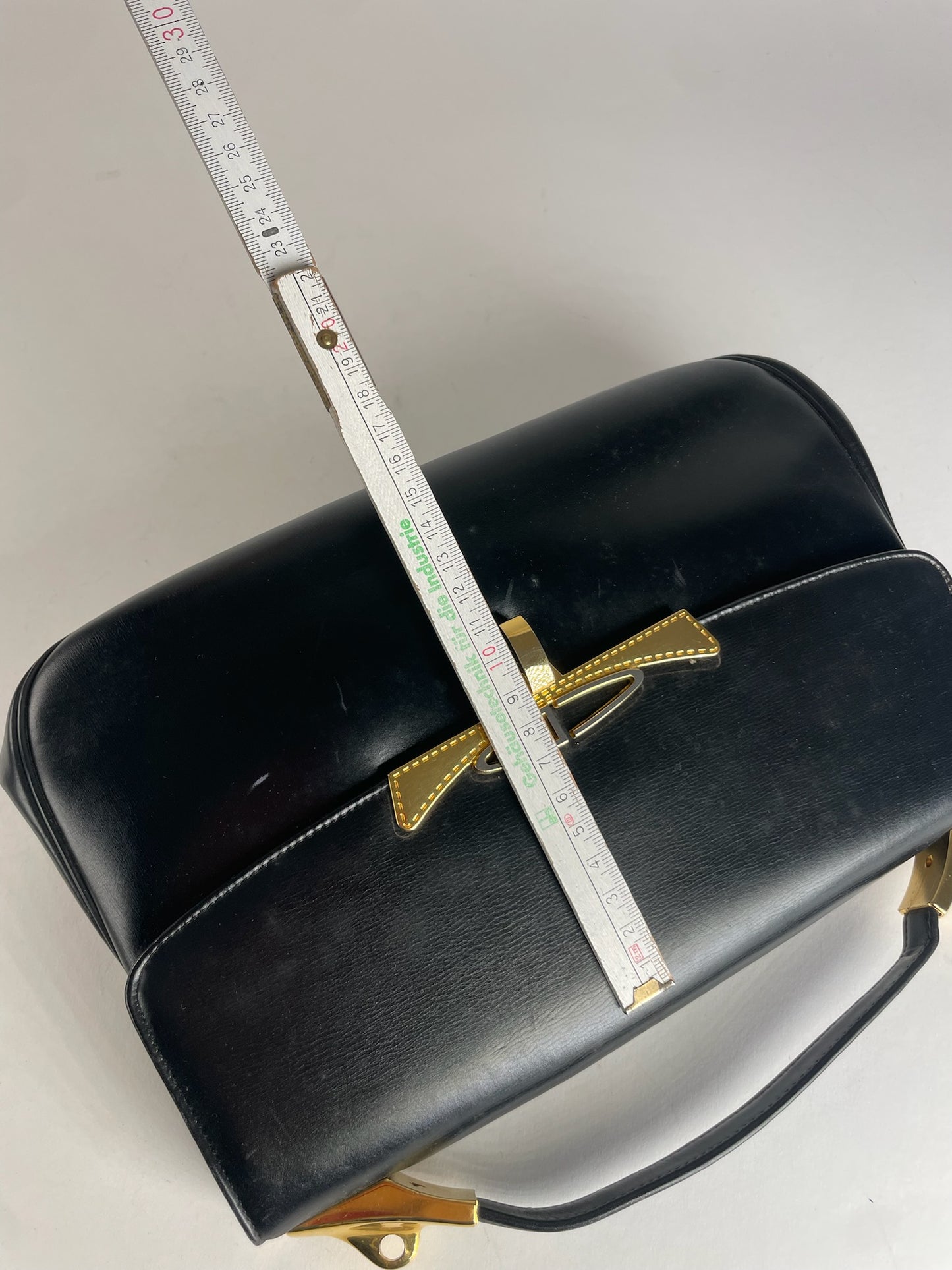 Vintage Dior 2Way Leather Handbag Black