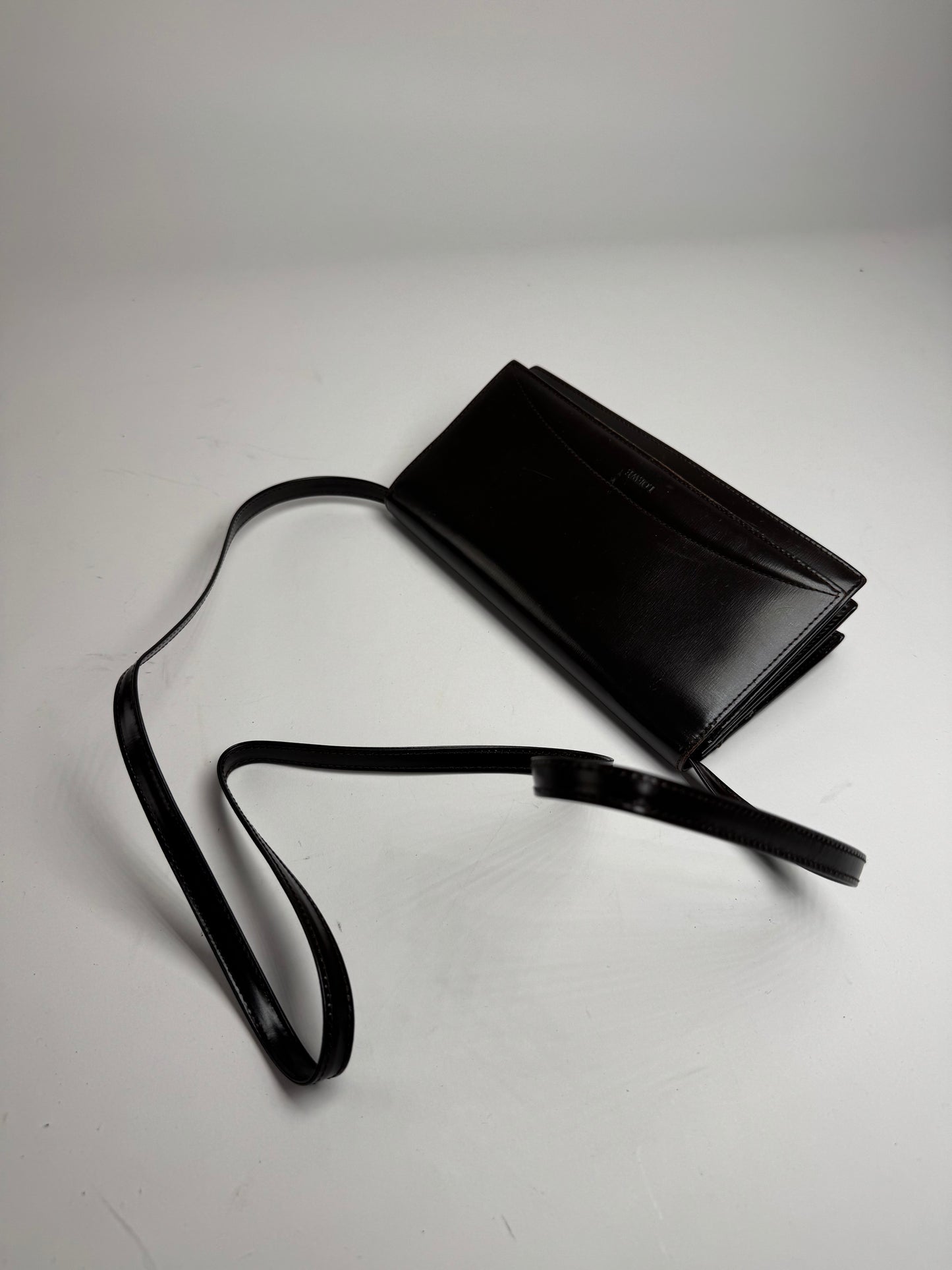 Vintage Loewe Madrid Leather Shoulder Bag Brown