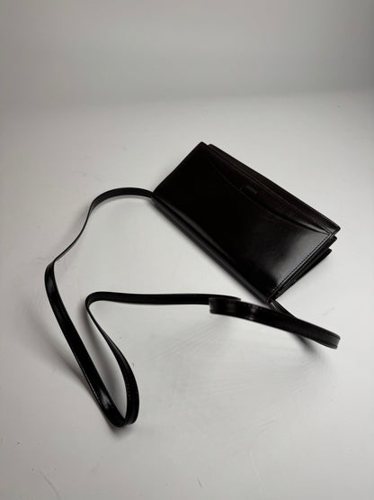 Vintage Loewe Madrid Leather Shoulder Bag Brown