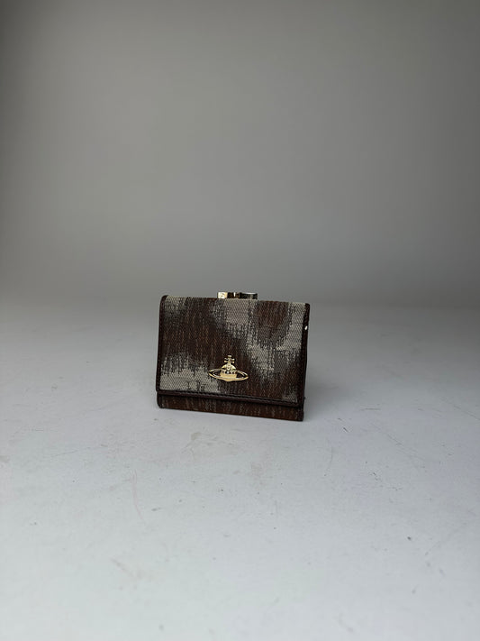 Vintage Vivienne Westwood Leather Card Holder Brown