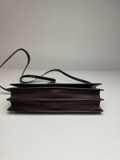 Vintage Loewe Madrid Leather Shoulder Bag Brown