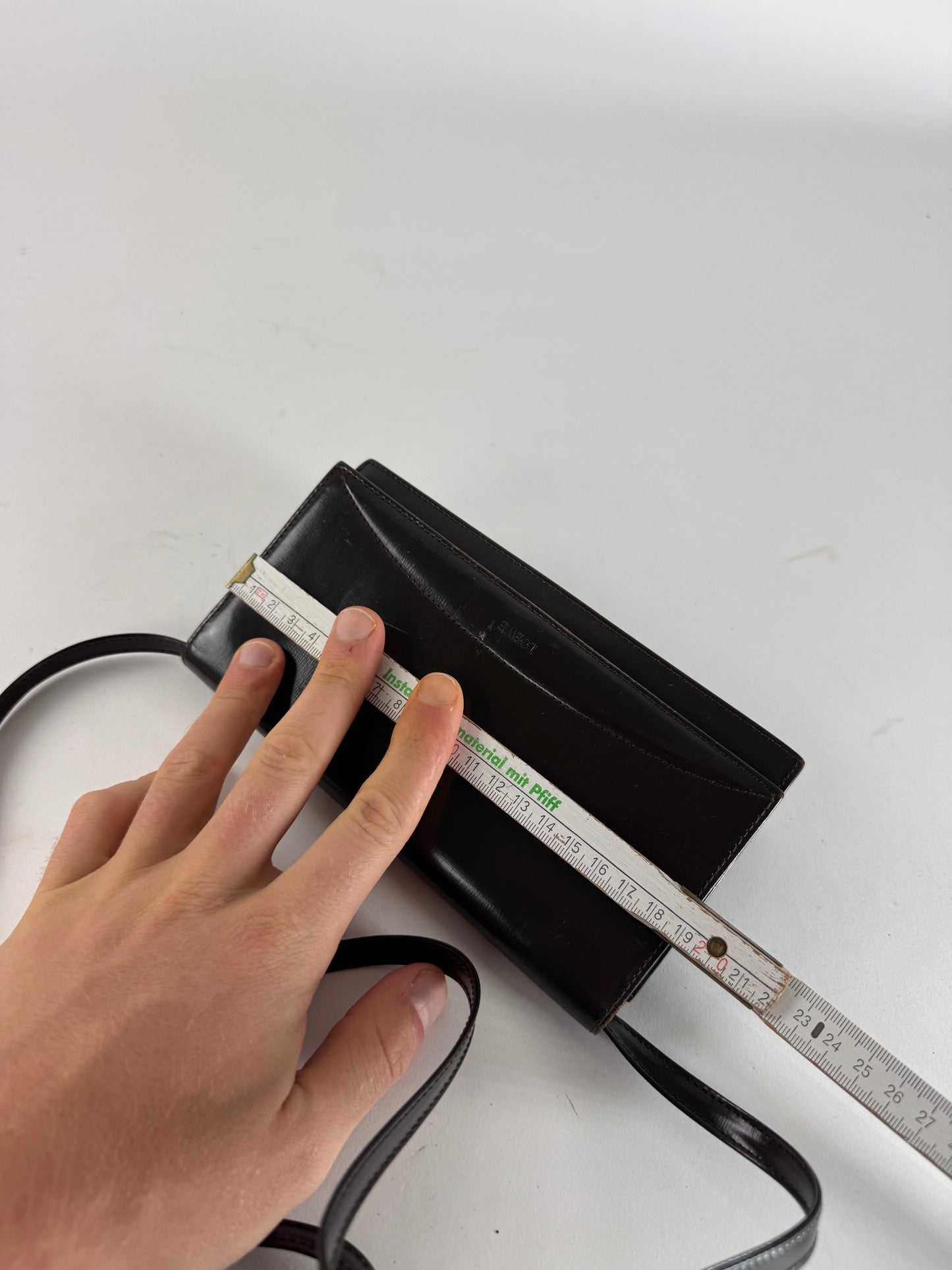 Vintage Loewe Madrid Leather Shoulder Bag Brown