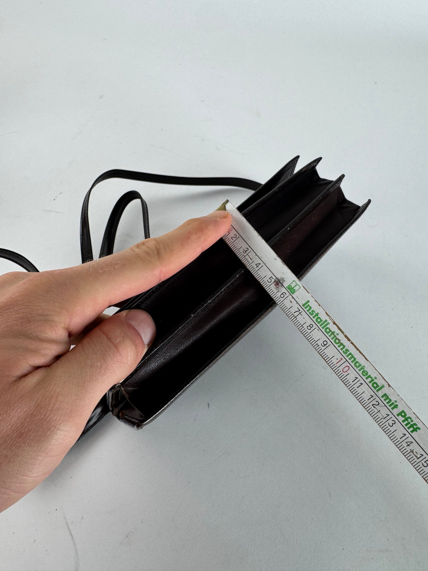 Vintage Loewe Madrid Leather Shoulder Bag Brown