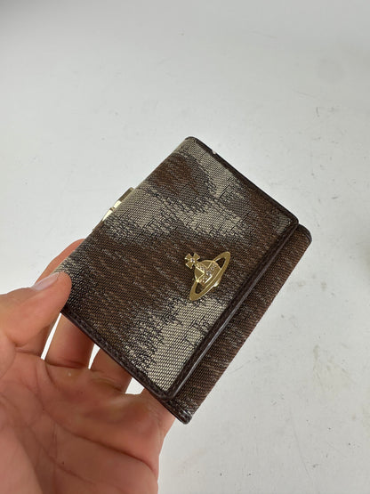 Vintage Vivienne Westwood Leather Card Holder Brown