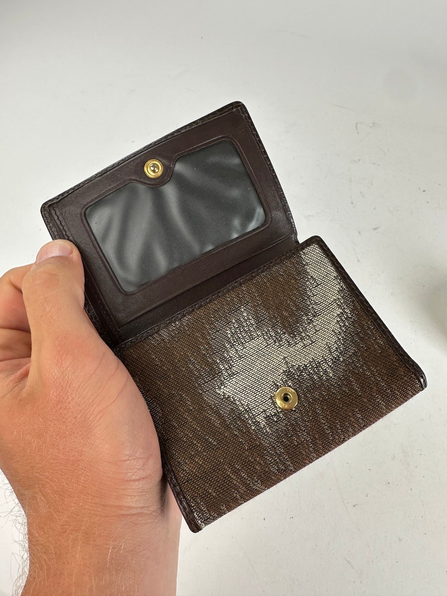 Vintage Vivienne Westwood Leather Card Holder Brown