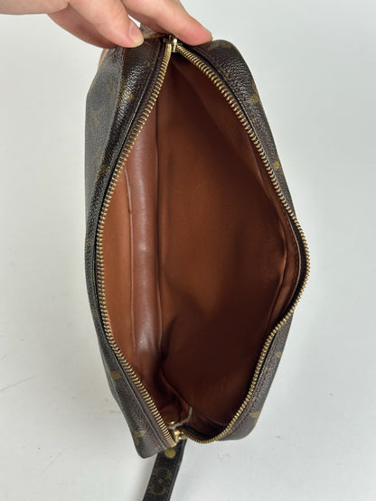 Pochette Louis Vuitton vintage en cuir Monogram marron