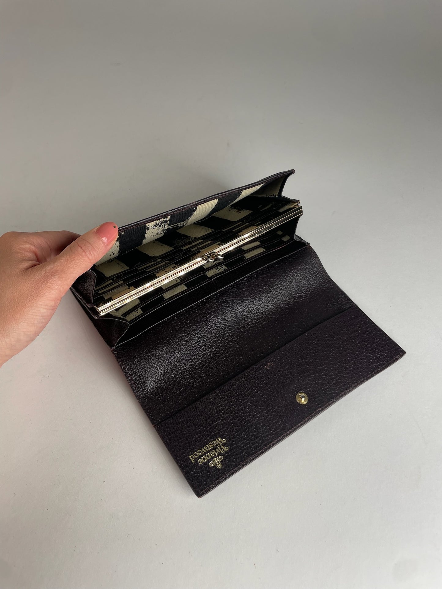 Vintage Vivienne Westwood Leather Wallet Brown