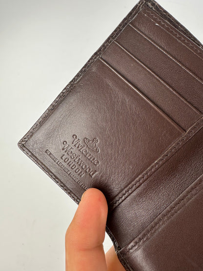 Vintage Vivienne Westwood Leather Card Holder Brown