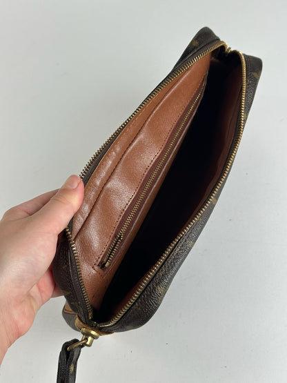 Pochette Louis Vuitton vintage en cuir Monogram marron