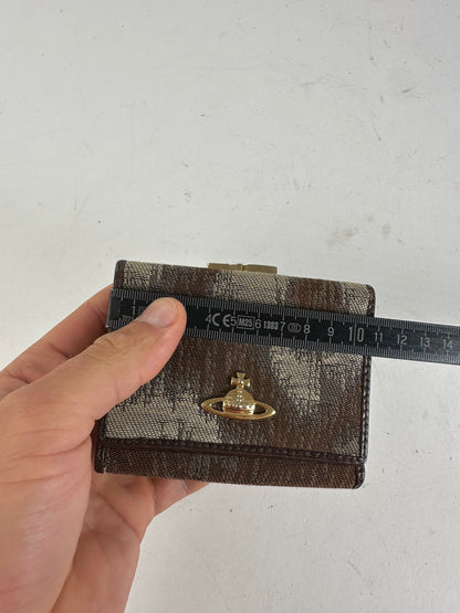 Vintage Vivienne Westwood Leather Card Holder Brown