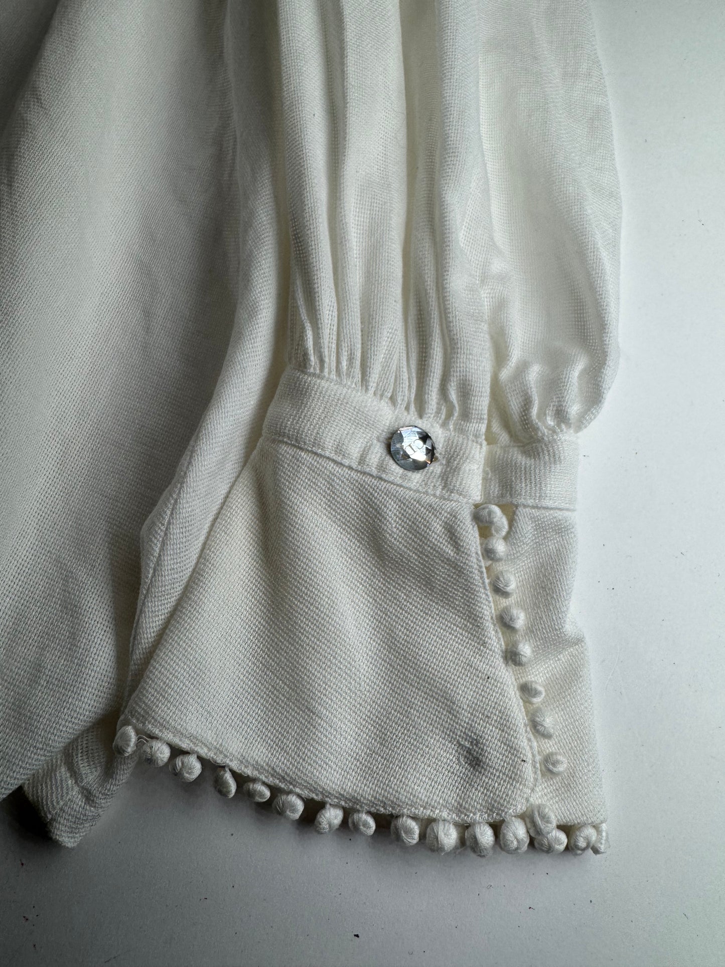 Vintage Dior Blouse Shirt White M