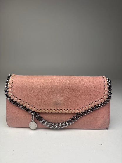 Vintage Stella Mc Cartney Vegan Suede Wallet Pink