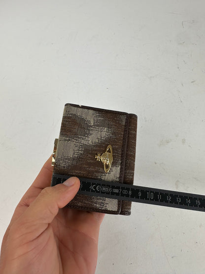 Vintage Vivienne Westwood Leather Card Holder Brown