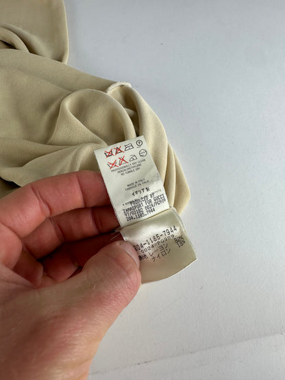 Vintage Gucci Viscose Dress M Beige