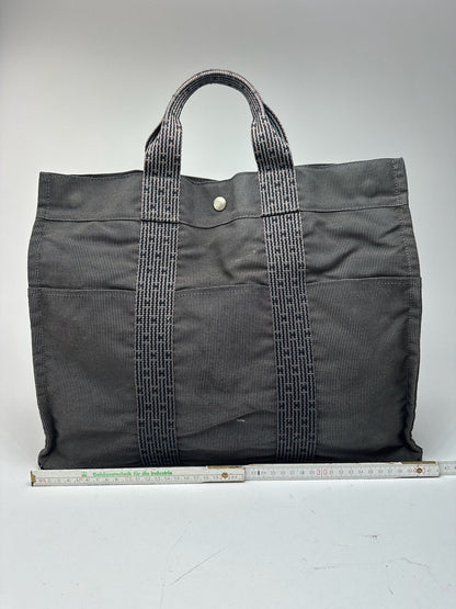 Vintage Hermes cotton bag anthracite