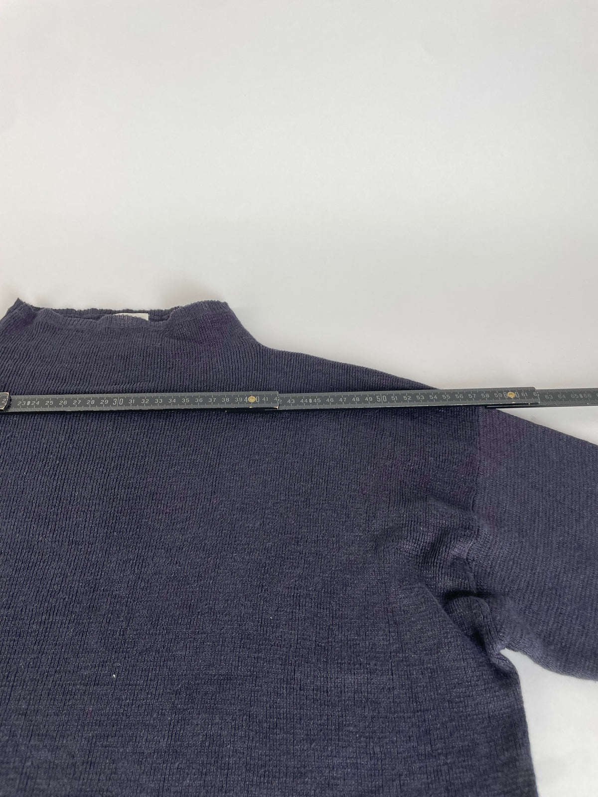 Vintage Issey Miyake Linen Pullover Sweater Dark Navy M