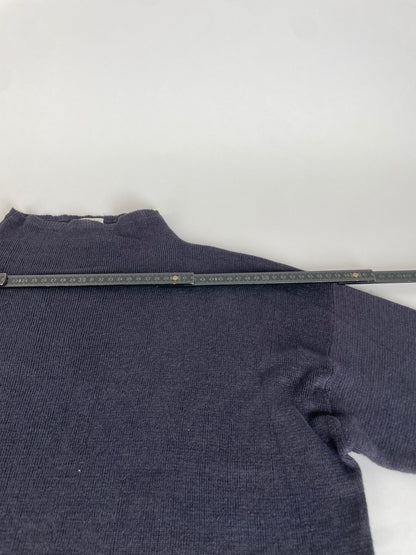 Vintage Issey Miyake Linen Pullover Sweater Dark Navy M
